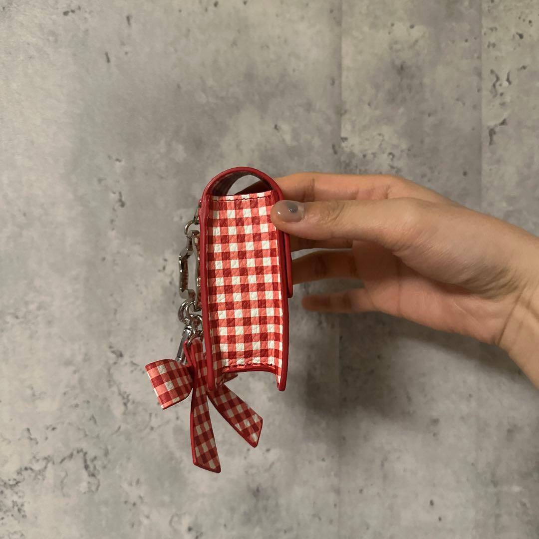 あさぎーにょ poppy Charm lip caseギンガム