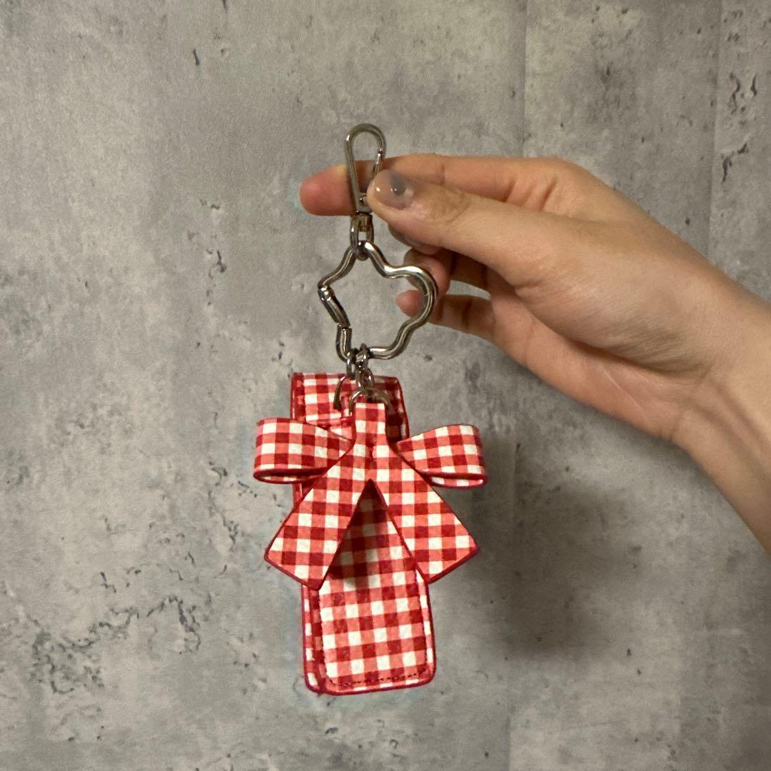 あさぎーにょ poppy Charm lip caseギンガム