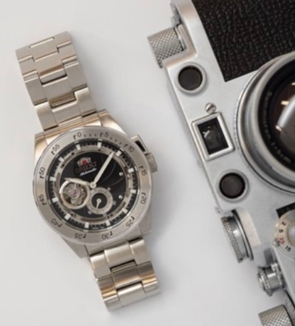 生産終了【美品ベルト未使用】オリエントORIENTレトロフューチャーカメラ復刻