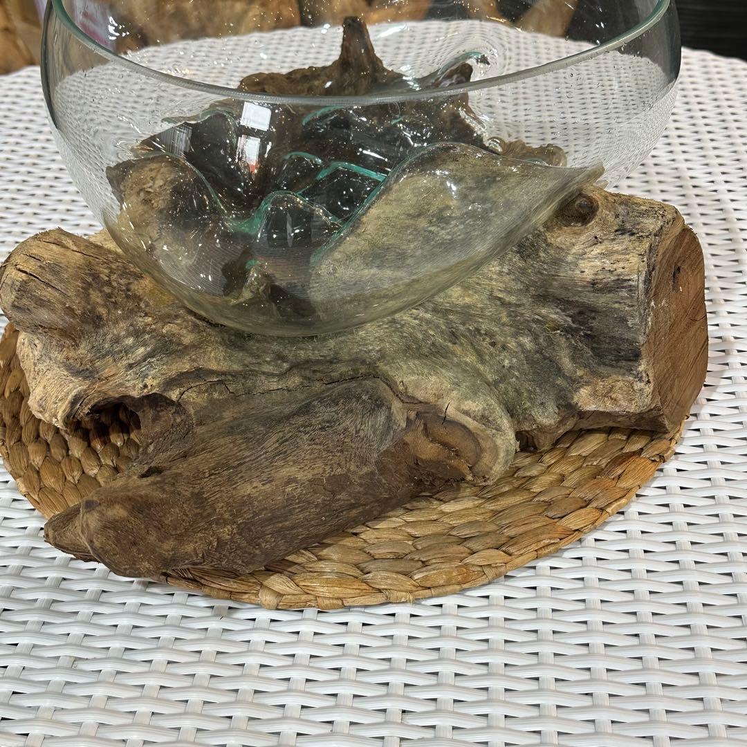 【訳あり】バリ島流木ガラスw40×d32×h20cm 通常33,000円がなんと