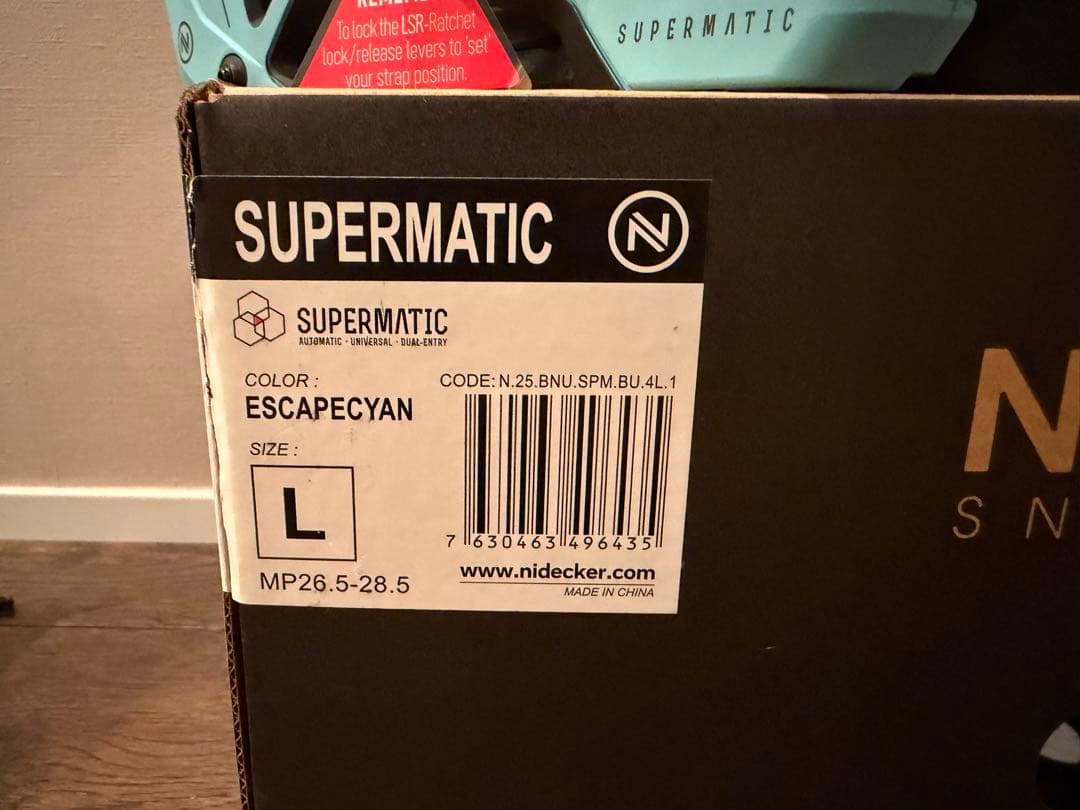 Nidecker Supermatic スーパーマチック　Ｌサイズ　未使用品