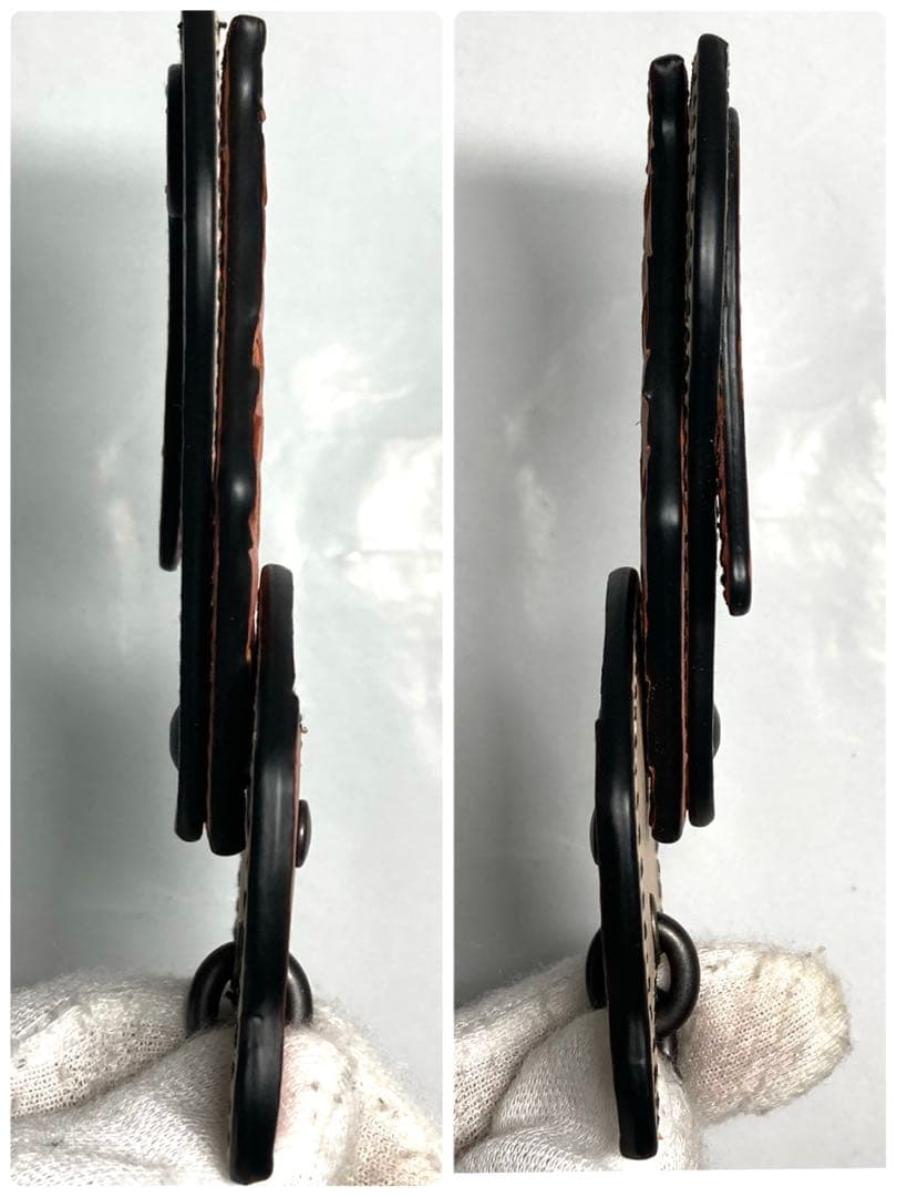 美品　ボッテガヴェネタ　レザー　猫　キャット　キーホルダー　チャーム　箱付き