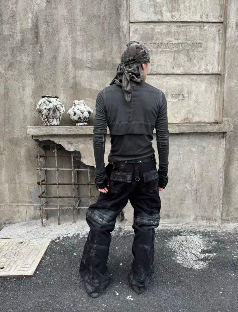 ロングカットソー　長袖　ロングスリーブ　モードストリート