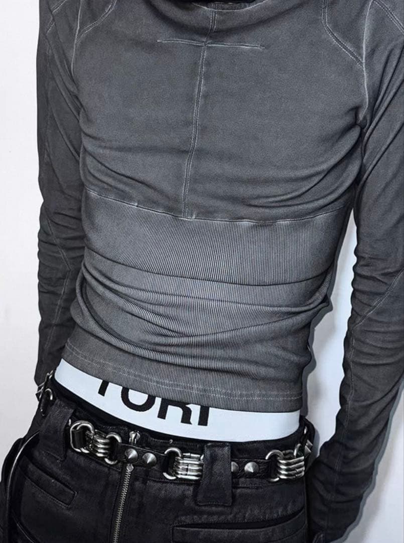 ロングカットソー　長袖　ロングスリーブ　モードストリート