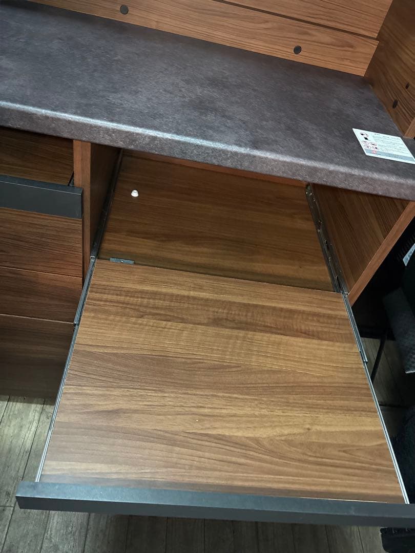 【やなしん】パモウナオープンボード SY-1400Rウォールナット幅140