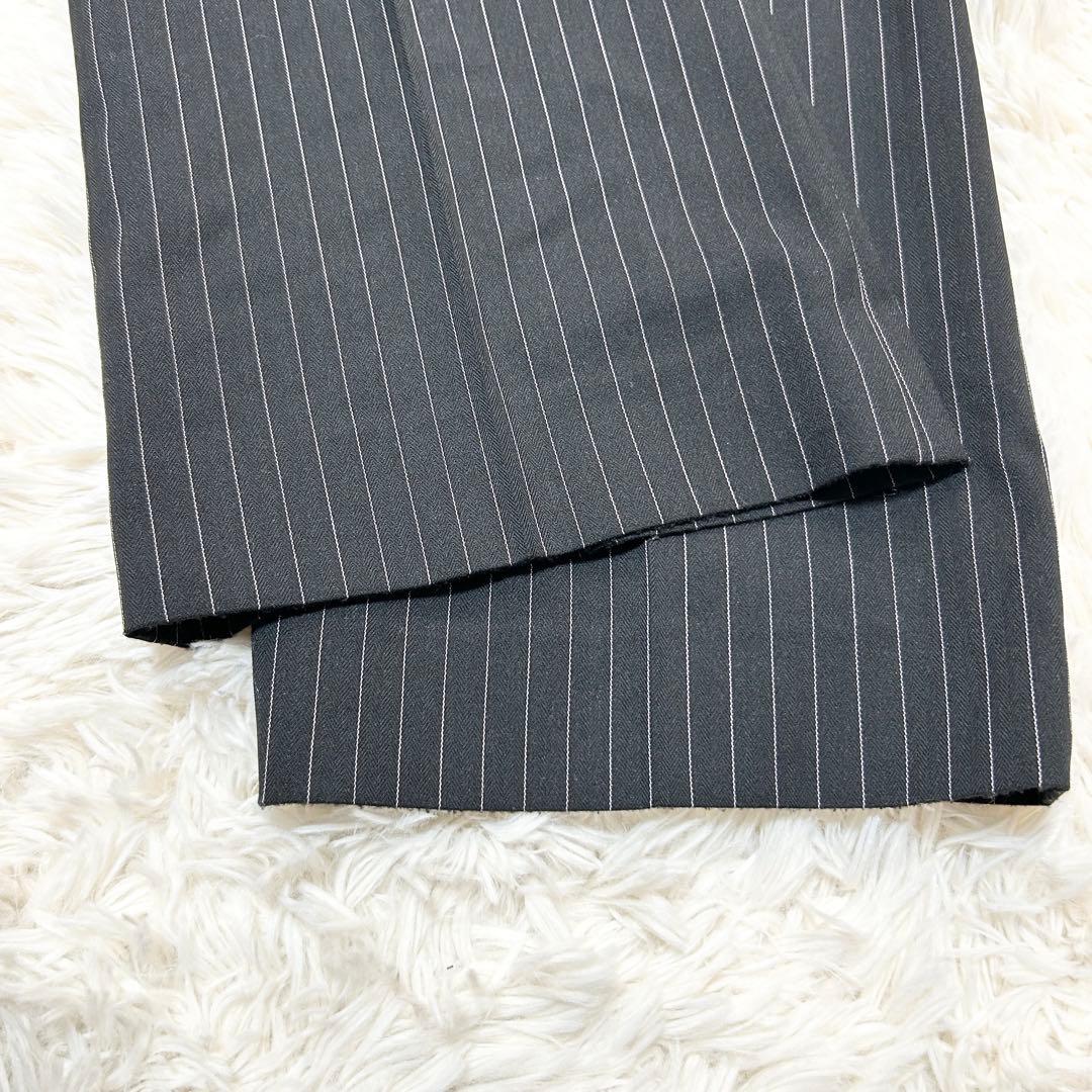 ✨美品✨Sugar Gloss パンツスーツ　ストライプ　ブラック M