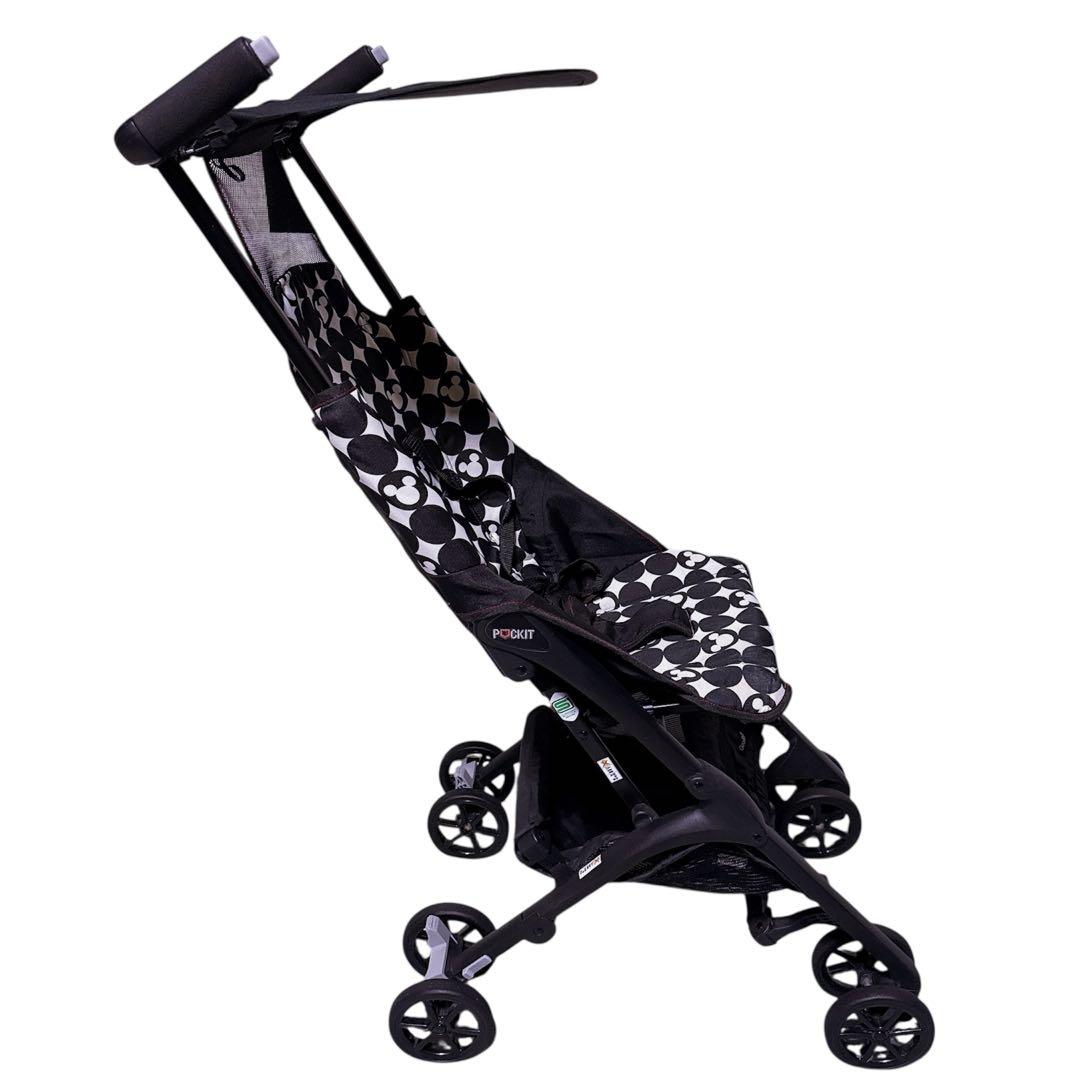 限定 廃盤【極美品】ポキット ディズニー ミッキーマウス 折りたたみ ベビーカー