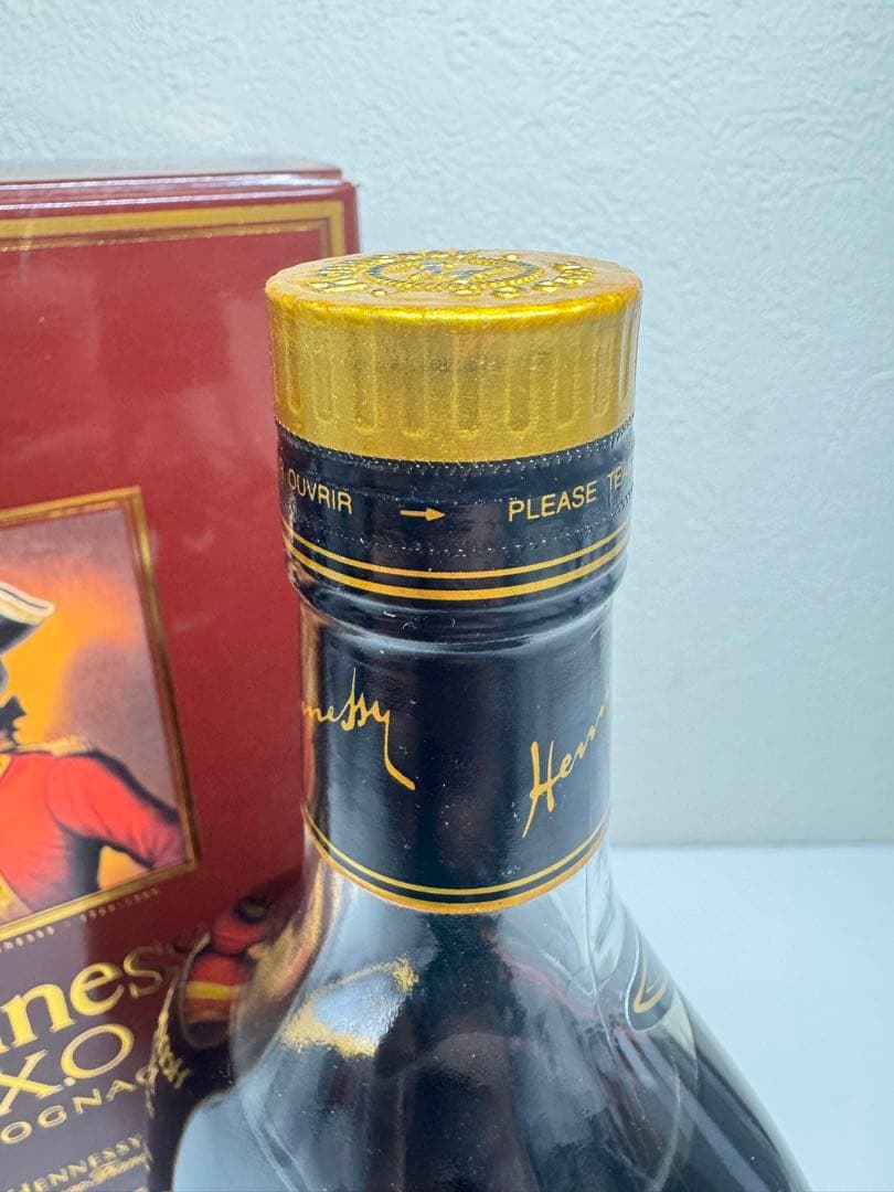 Hennessy XO コニャック 700ml 金キャップ　グリーンボトル