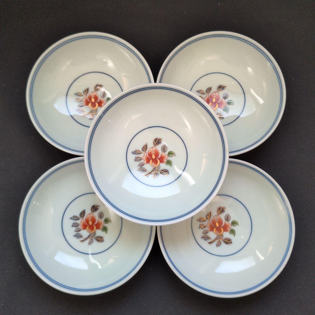 有田焼 其泉窯 極錦金彩古伊万里 雑煮碗揃 5客 木箱付