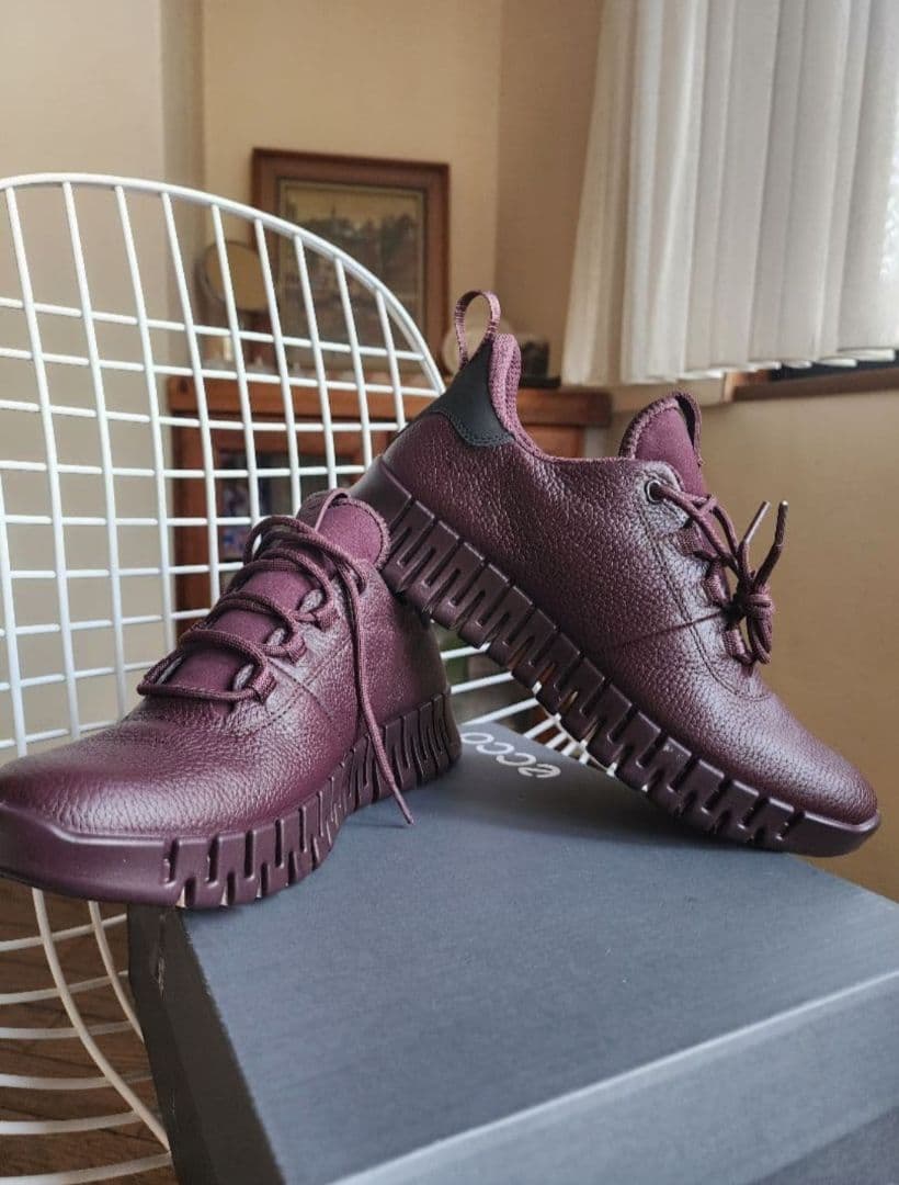 ecco エコー　グルーブ　ゴアテックス　シボレザー　スニーカー　40センチ