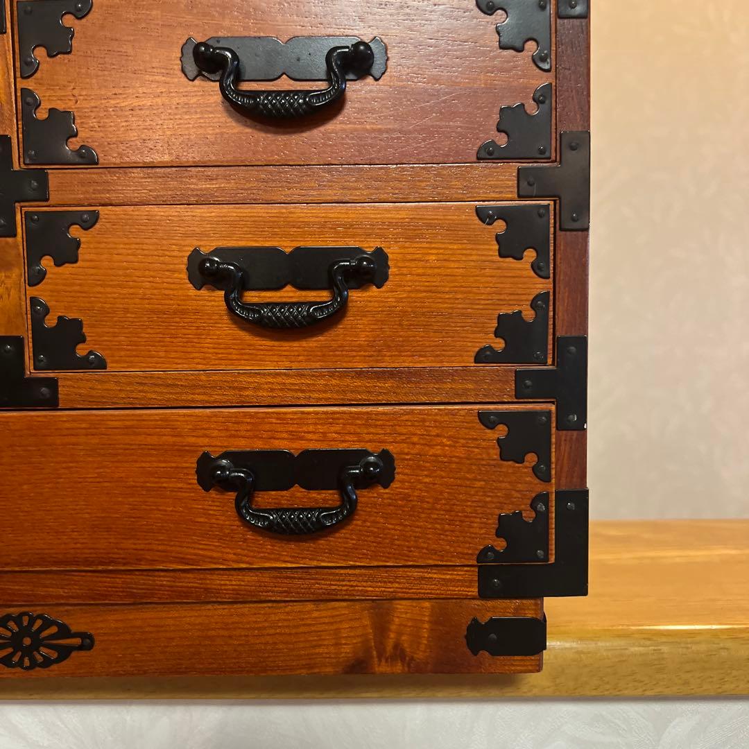 木製 8杯 小箪笥 小引出し 小物入れ ミニタンス 民芸家具 アンティーク