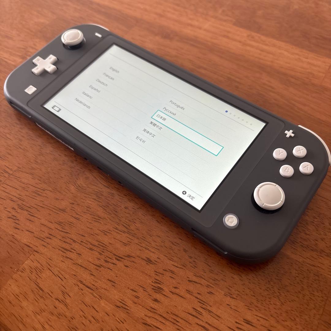 Nintendo Switch Lite グレー　グリップ付き