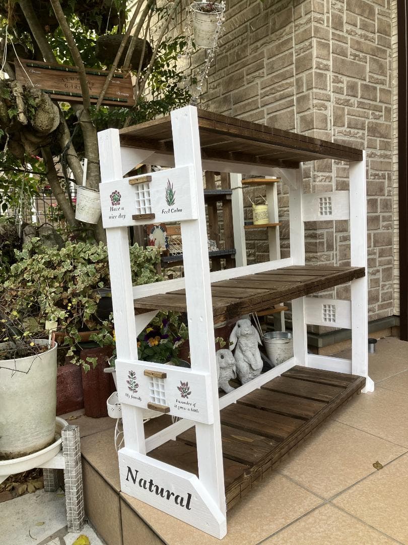 No19 ⭐︎Alphonse✩専用商品横幅最大の多肉植物4段棚30cm3段