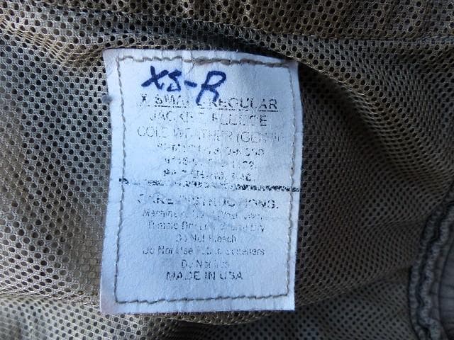 米軍実物　ポーラテックフリースジャケット　XS-R　コヨーテ　GEN3　136