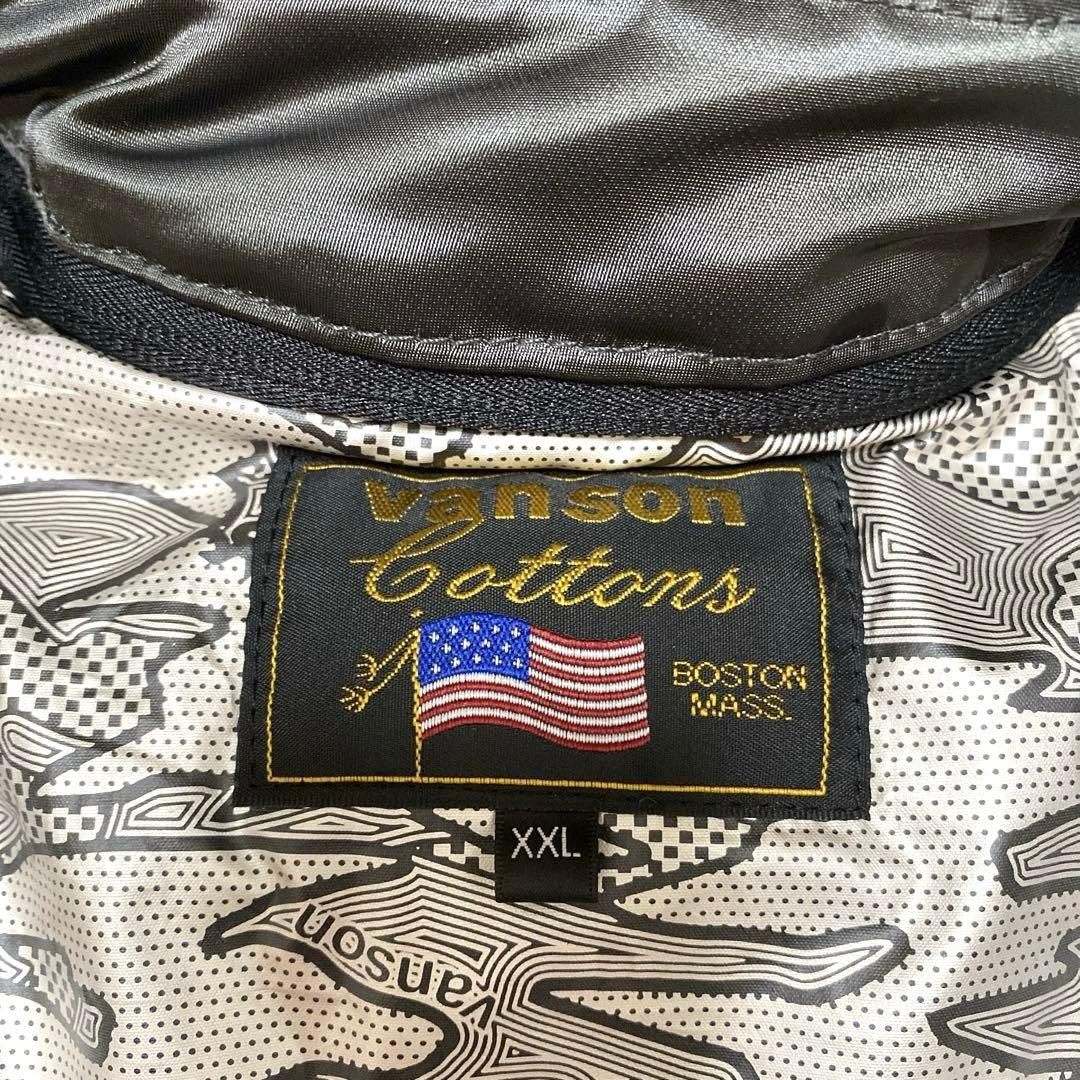 ✨極美品✨VANSON バンソン MA-1 フライトジャケット 刺繍 2XL