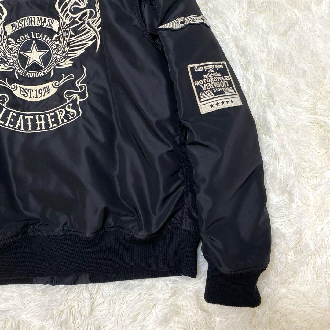 ✨極美品✨VANSON バンソン MA-1 フライトジャケット 刺繍 2XL