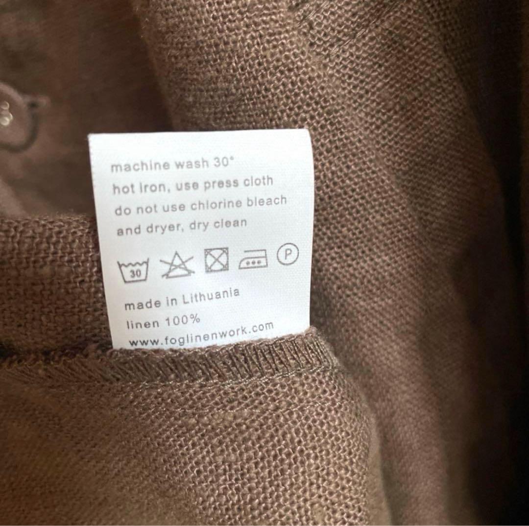 【最安値】【新品】フォグリネンワーク★ライリーコート 麻素材のロングコート