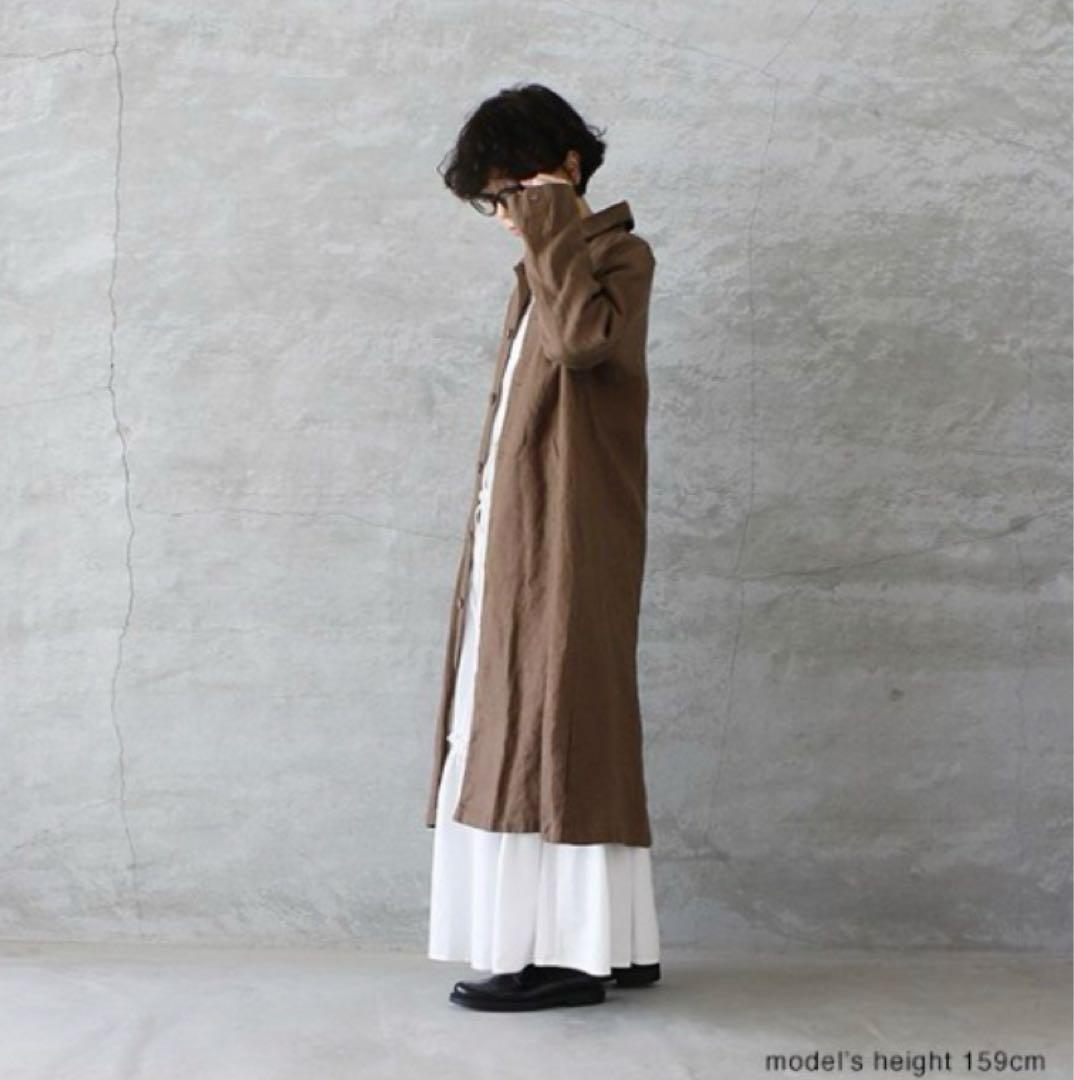 【最安値】【新品】フォグリネンワーク★ライリーコート 麻素材のロングコート