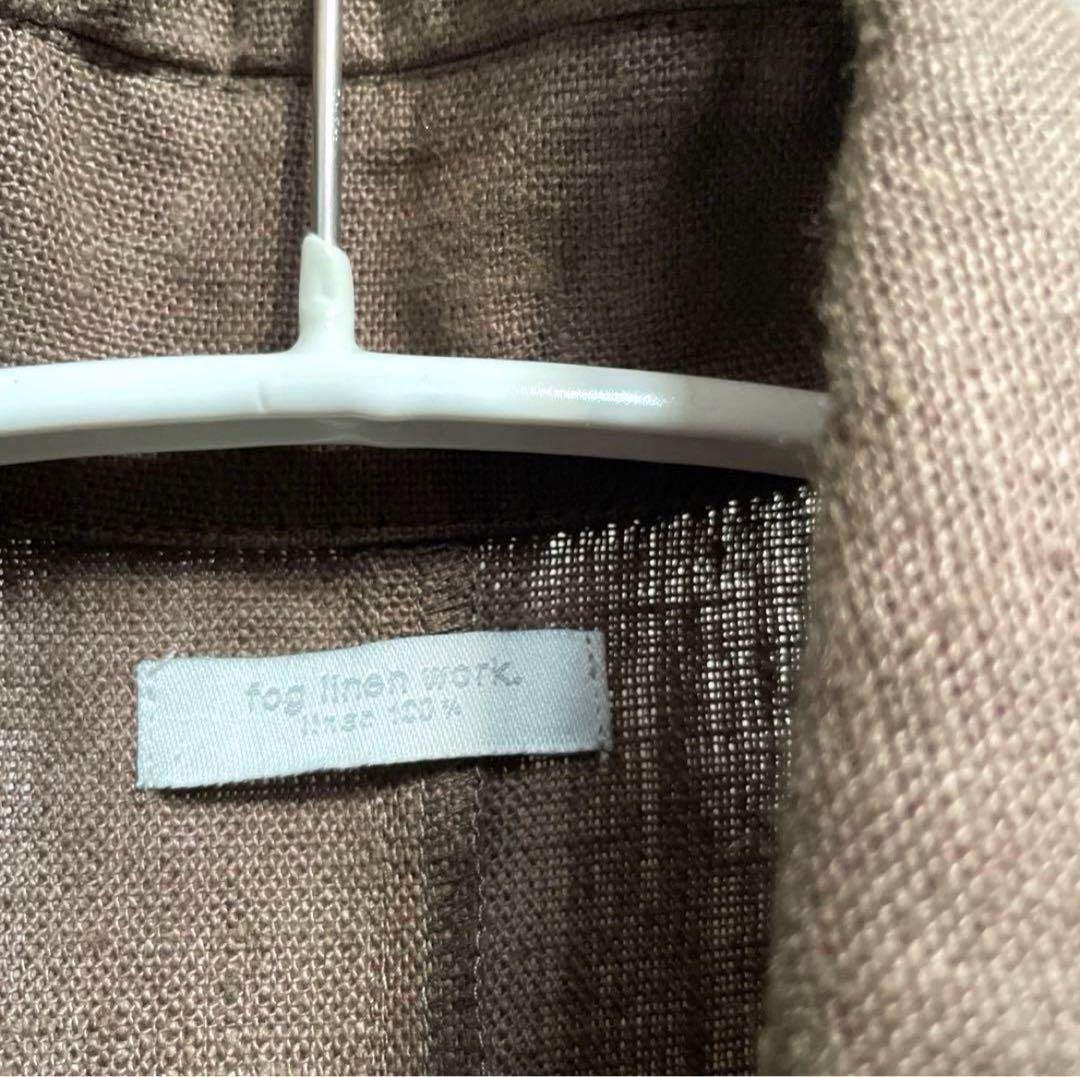 【最安値】【新品】フォグリネンワーク★ライリーコート 麻素材のロングコート