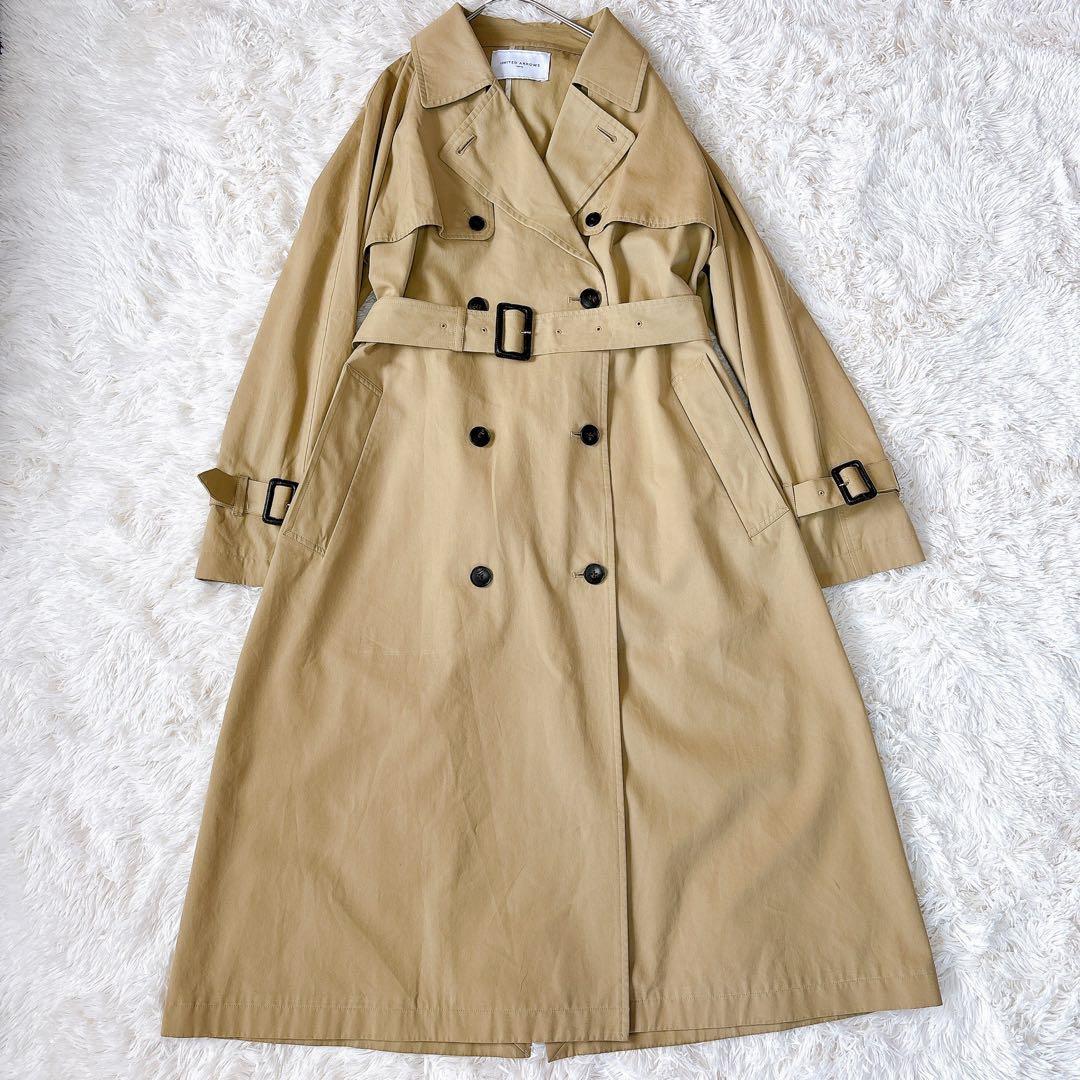 ユナイテッドアローズ　トレンチコート　ロング丈　ベージュ　ベルト　サイズ36