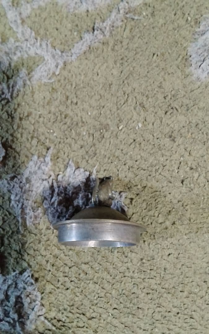 模作中国紋銀製ポット酒器紋銀刻印あり金物で打つときれいな音するゴムで黒くなった