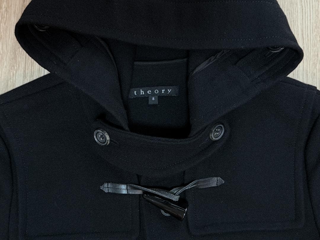 Theory ウール・コットン二重織り ダッフルコート S