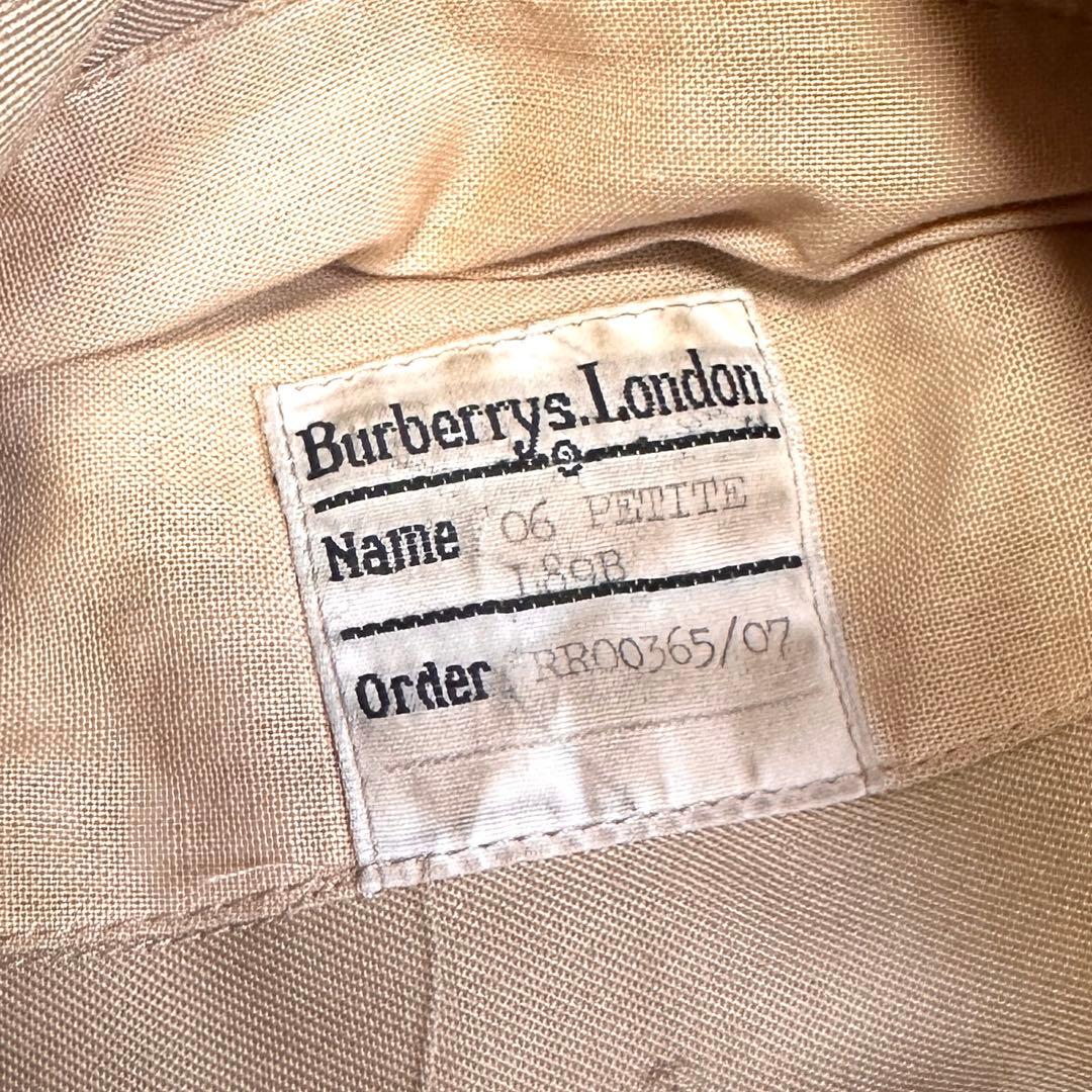 美品 バーバリー 英国製 トレンチコート ハニーベージュ ノバチェック ベルト付