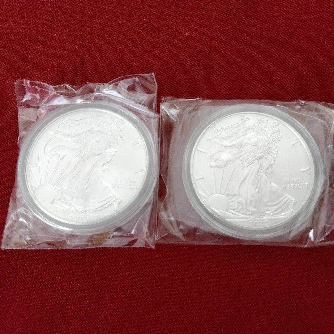 アメリカン・イーグル銀貨 2020年 2枚セット