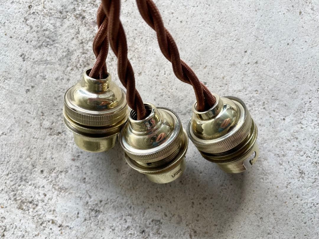 最安値！c-23. 送料無料！フランスアンティーク 3個セット ソケット