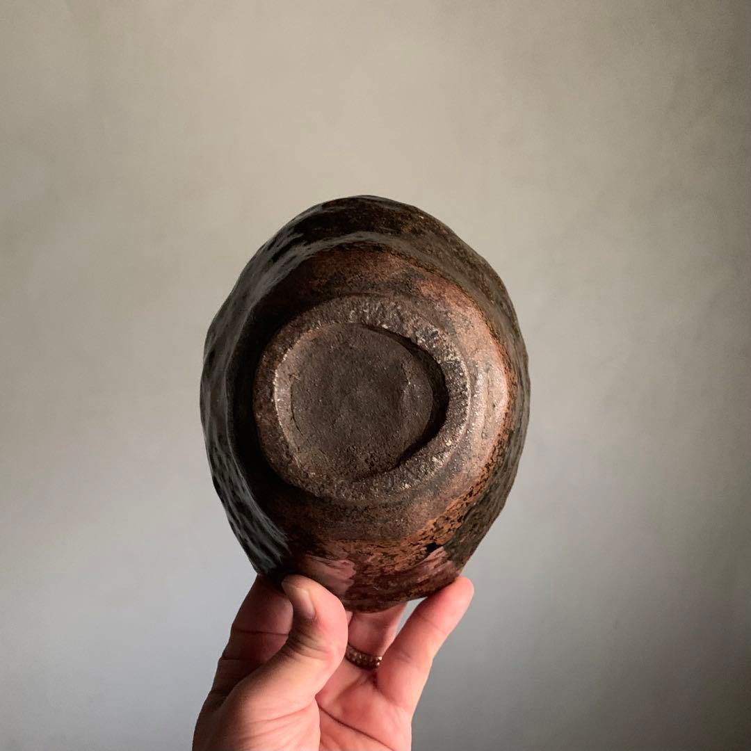 古丹波 蓮葉形 茶碗 鉢 茶道具 古美術 茶碗 古道具 アンティーク 丹波焼
