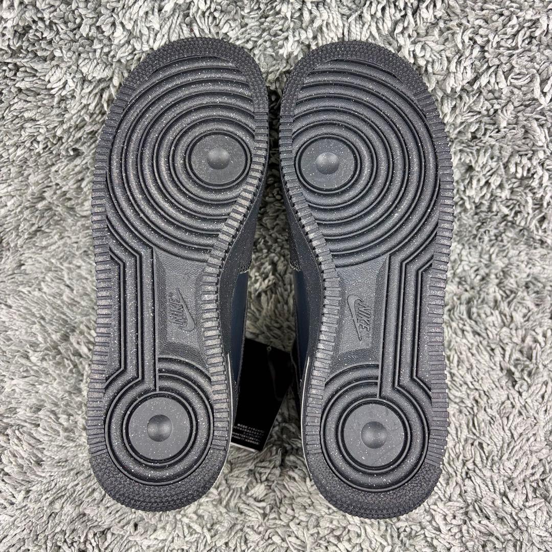 未使用 ナイキ エアフォース1 ミッド \"ブラック グレー /天然皮革/