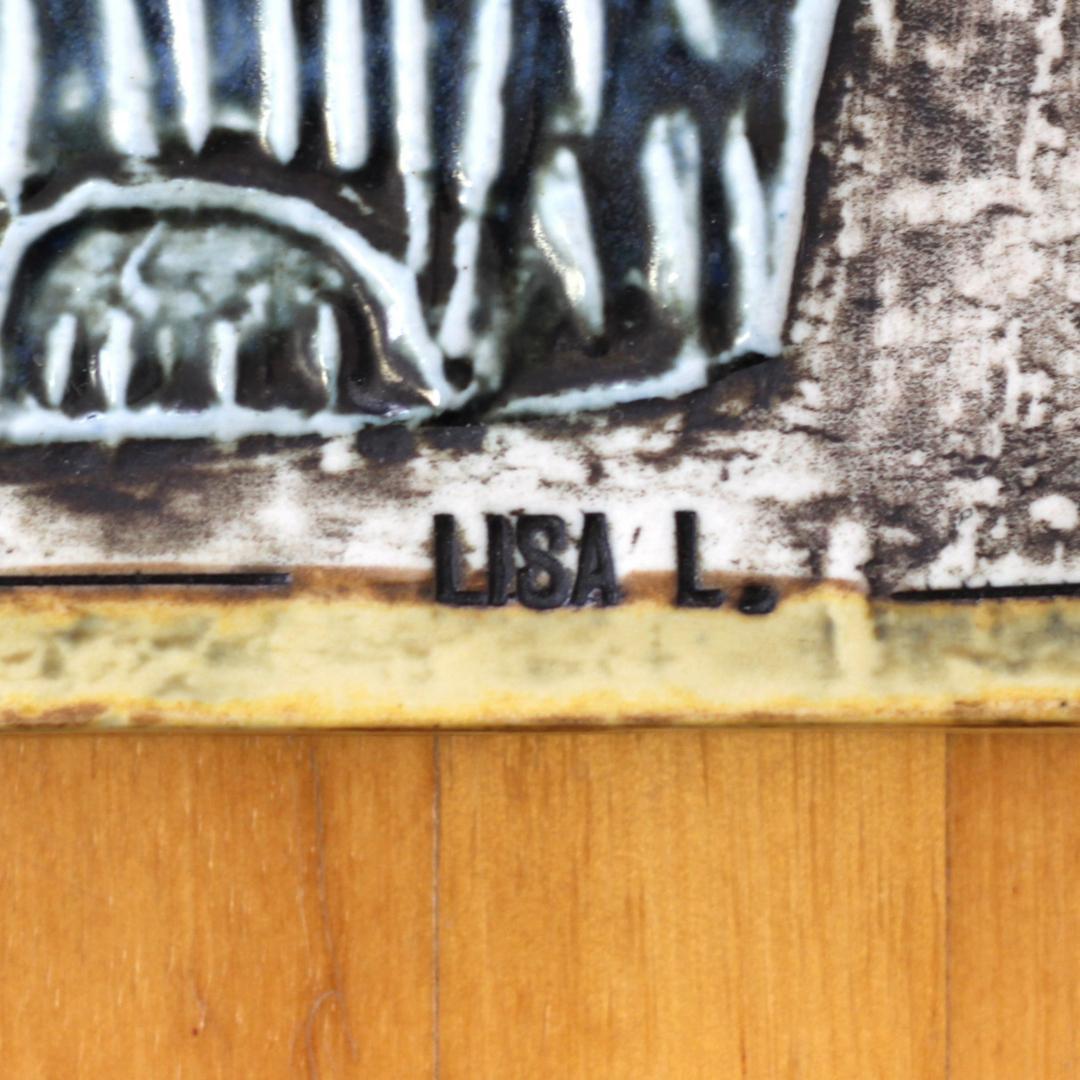 【激レア・特別仕様】 リサラーソン 陶板 ブルーアイ　UNIK katt ネコ