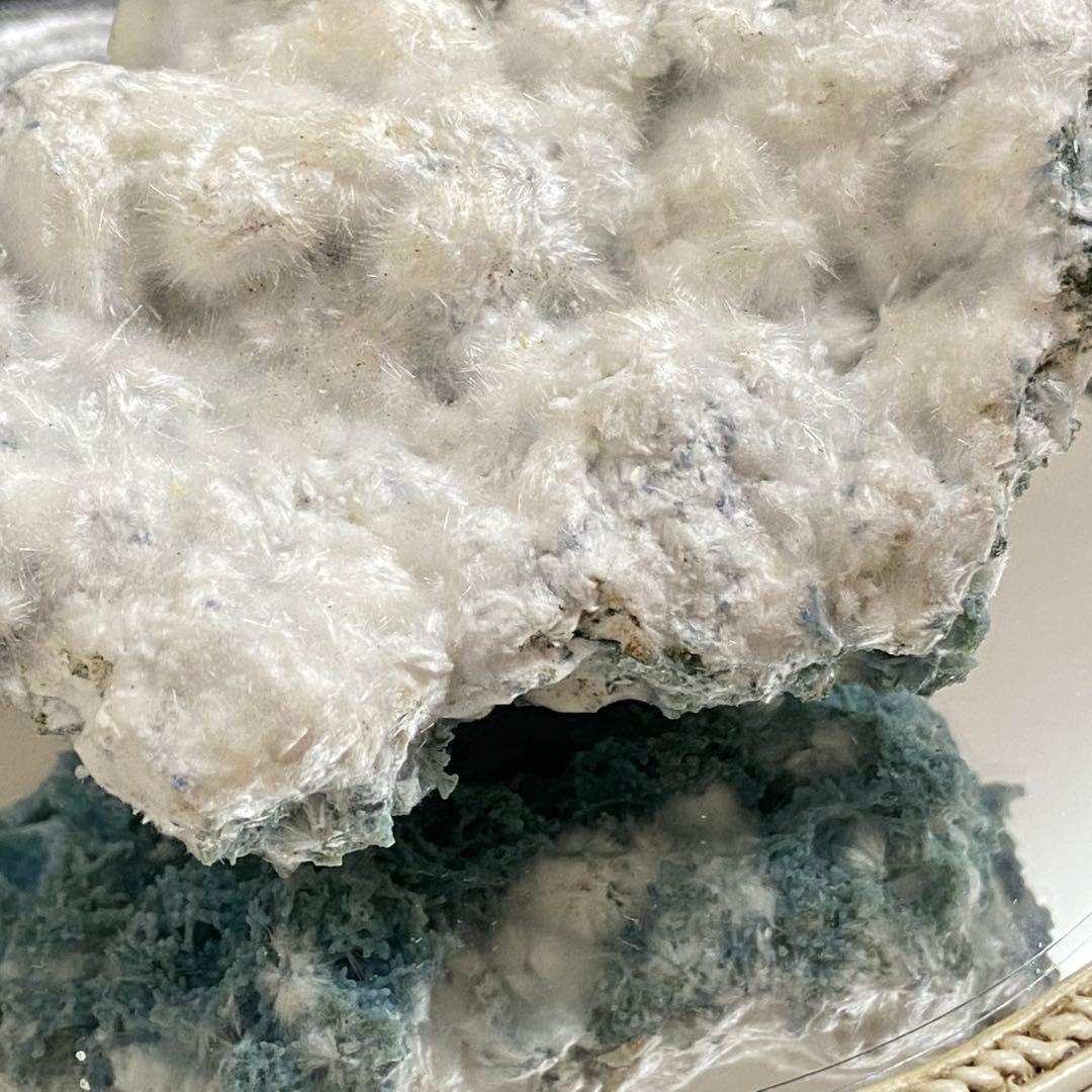 ブルーカルセドニー　モルデナイト　共生鉱物標本　原石鉱石　天然石　ストーン