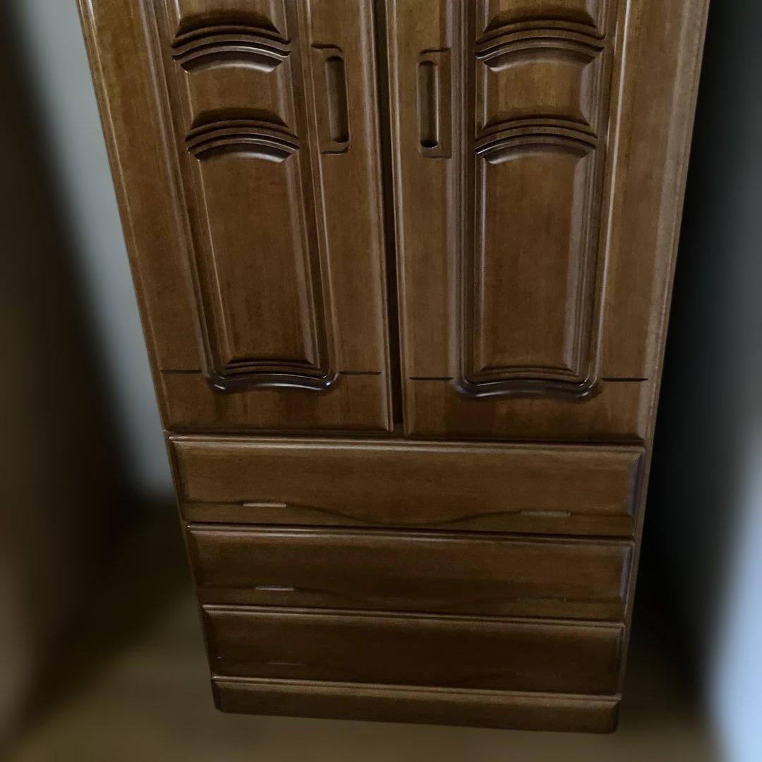 ワードローブ　洋服ダンス　ミラー付き　レトロ