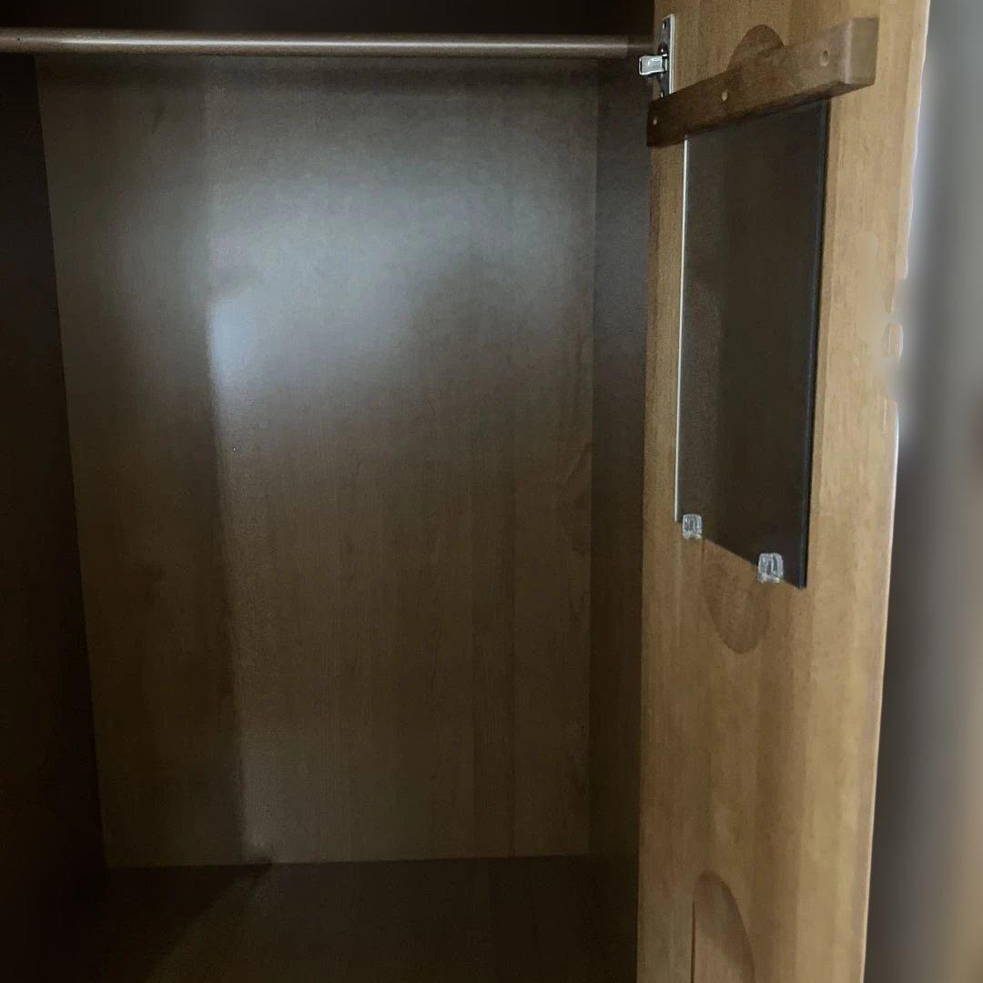 ワードローブ　洋服ダンス　ミラー付き　レトロ