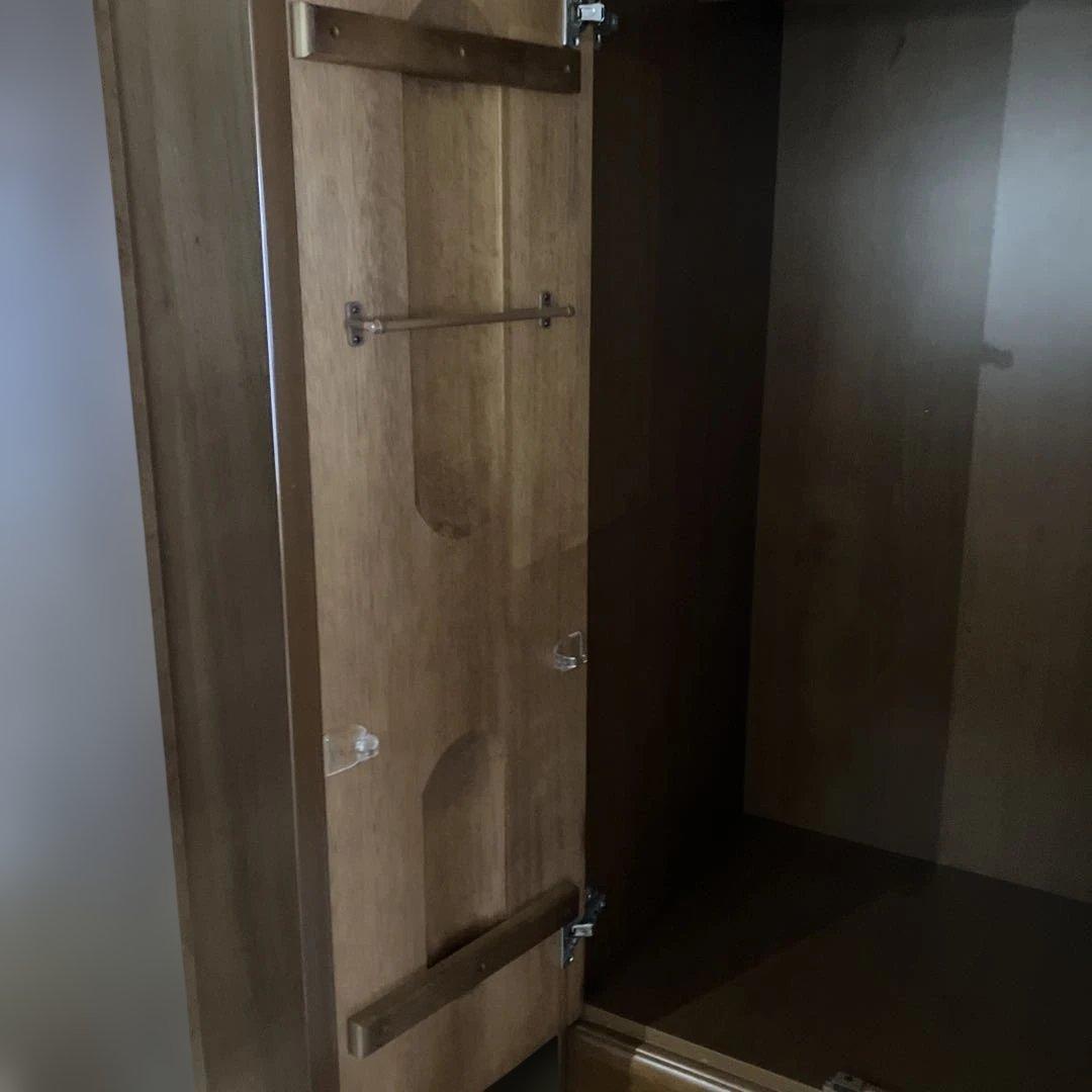 ワードローブ　洋服ダンス　ミラー付き　レトロ