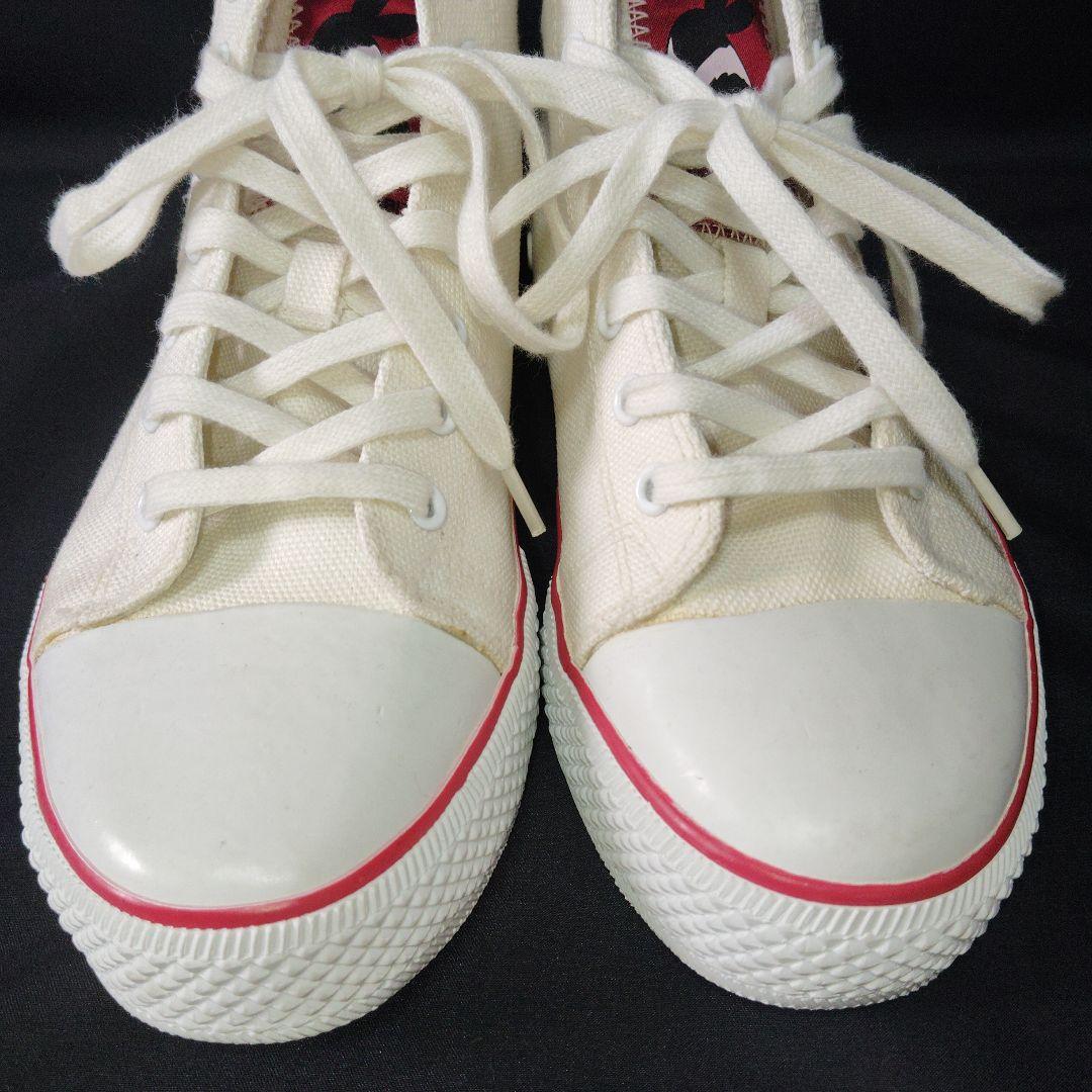 ピンクハウス　ハイカットスニーカー　レディース　白　うさぎ　トランプ柄　L