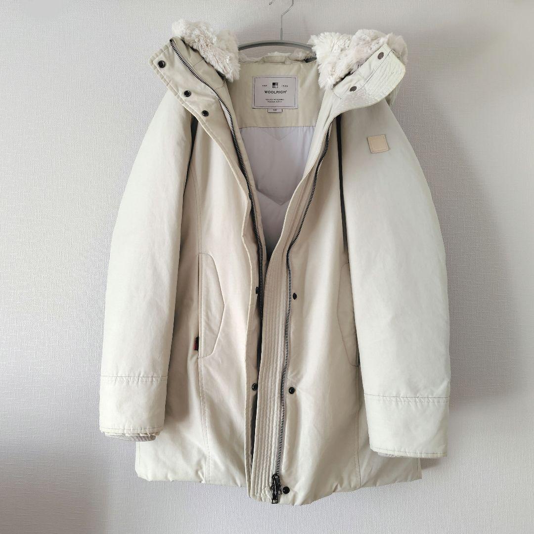 ウールリッチ ボルダーパーカ ライトグレー ホワイト WWCPS2803