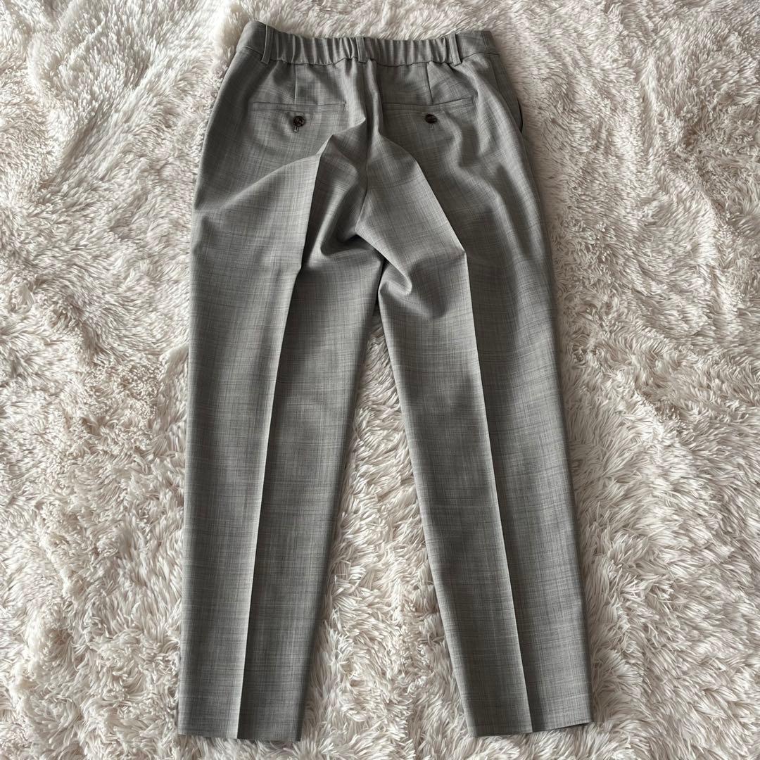 美品 グリーンレーベルリラクシング カチリラ セットアップ ライトグレー 40