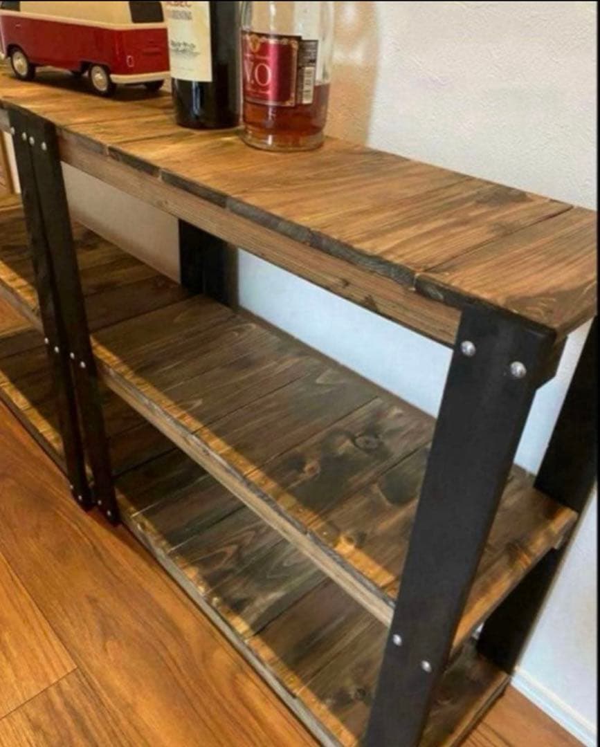 本日23時まで限定価格　アイアン風3段ラック　ブルックリン　インダストリアル