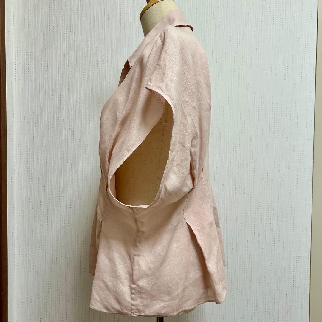 【GALLARDA GALANTE】ハーフスリーブウエストシェイプシャツ