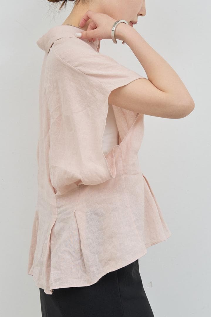 【GALLARDA GALANTE】ハーフスリーブウエストシェイプシャツ