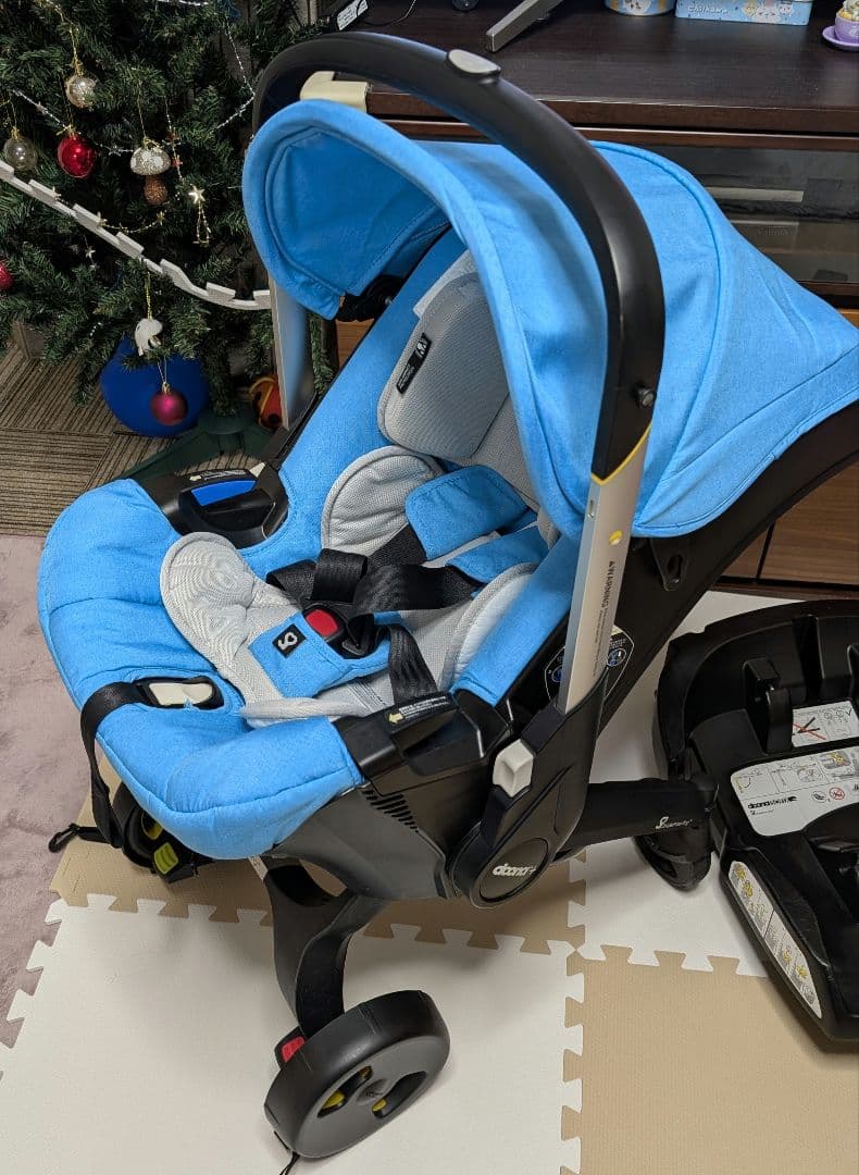 doona ドゥーナ ベビーカー ブルー ISO-FIX有り