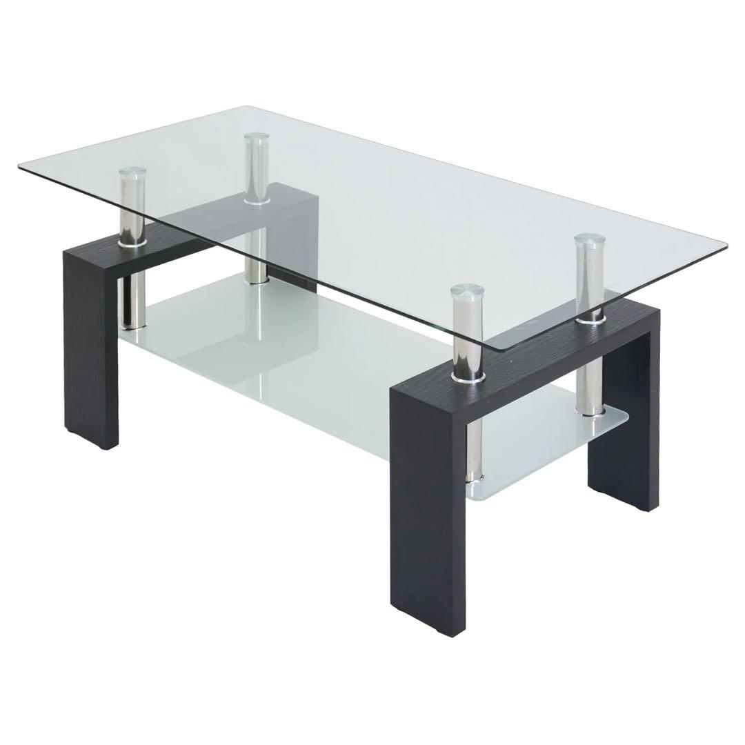 ガラステーブル　ローテーブル