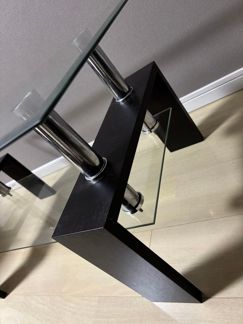 ガラステーブル　ローテーブル