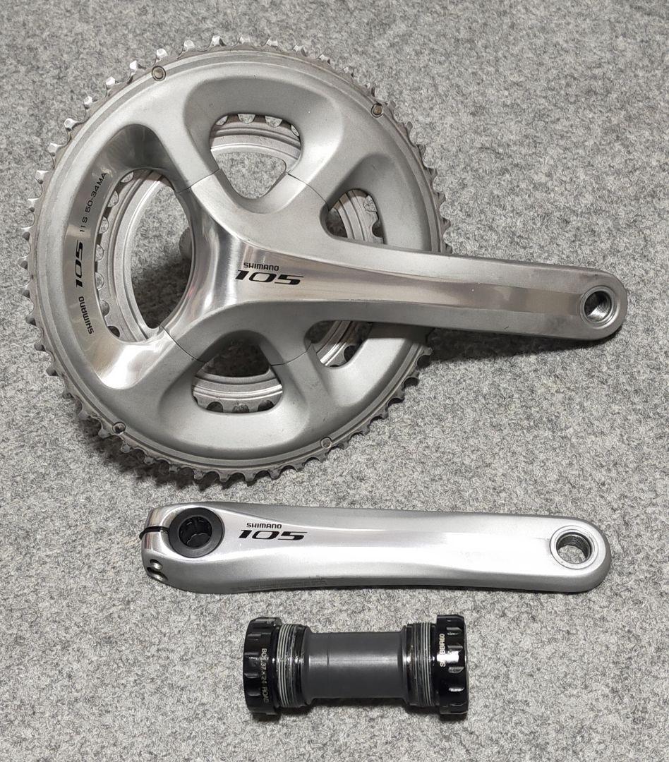 SHIMANO 105 クランクセット 50-34T BB付