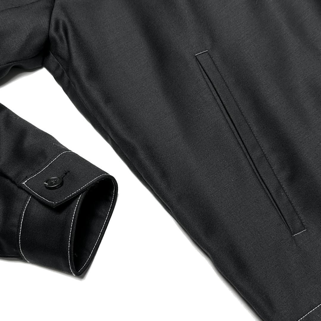 正規品 PRADA Virgin Wool Zip Up ジャケット L 黒本物