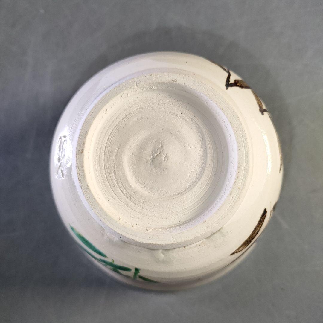 A1254-1/阿山人 造/桔梗の画向付5客/共箱/飾鉢/盛鉢/菓子鉢/懐石道具