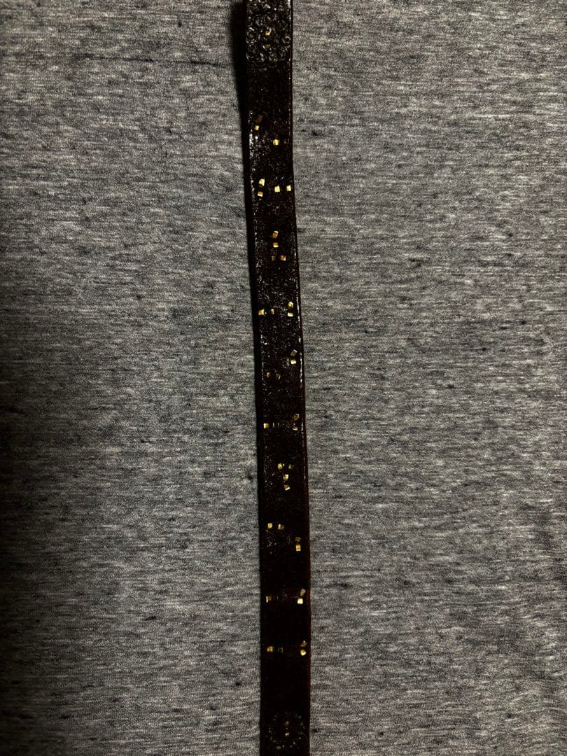 TENDERLOIN×HTCテンダーロインスタッズナローレザーベルト黒Sキムタク