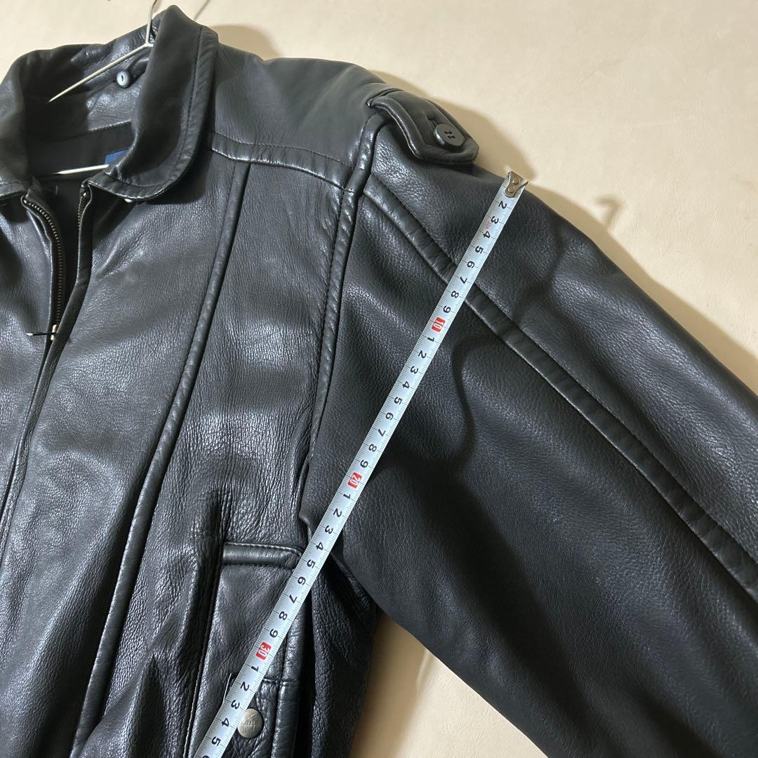 超柔らか　レザージャケット　革ジャン　鹿革　A-2　ライダース　本革　古着　上質